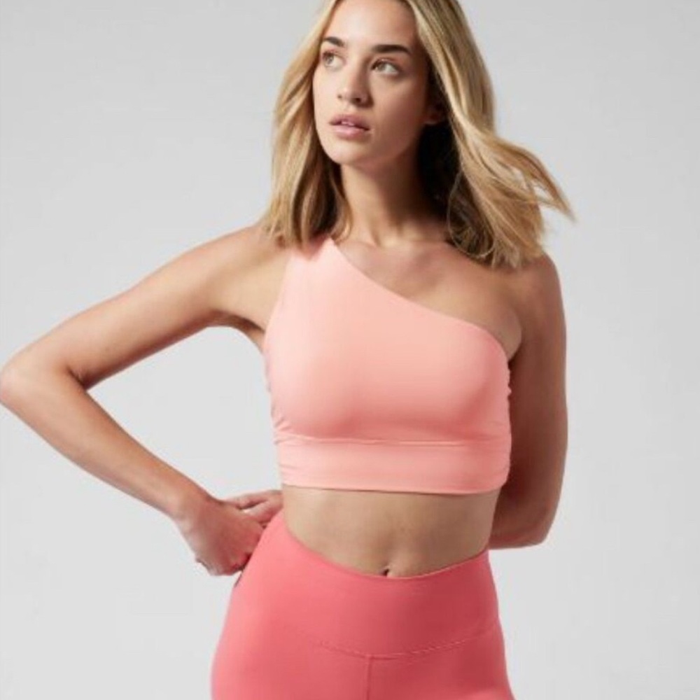 Athleta One-Shoulder Athena Longline Bra